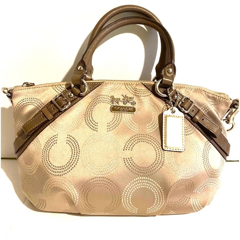 Coach vintage CC signature print nylon satchel handbag - Picture 11 of 11